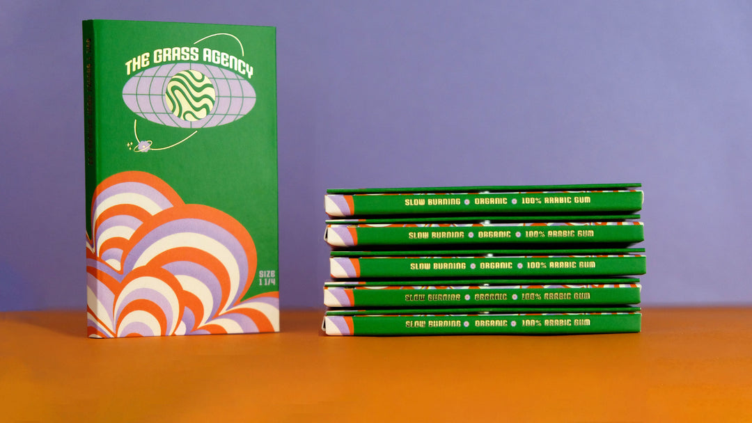 The Grass Agency Rolling Papers 5 in a stack